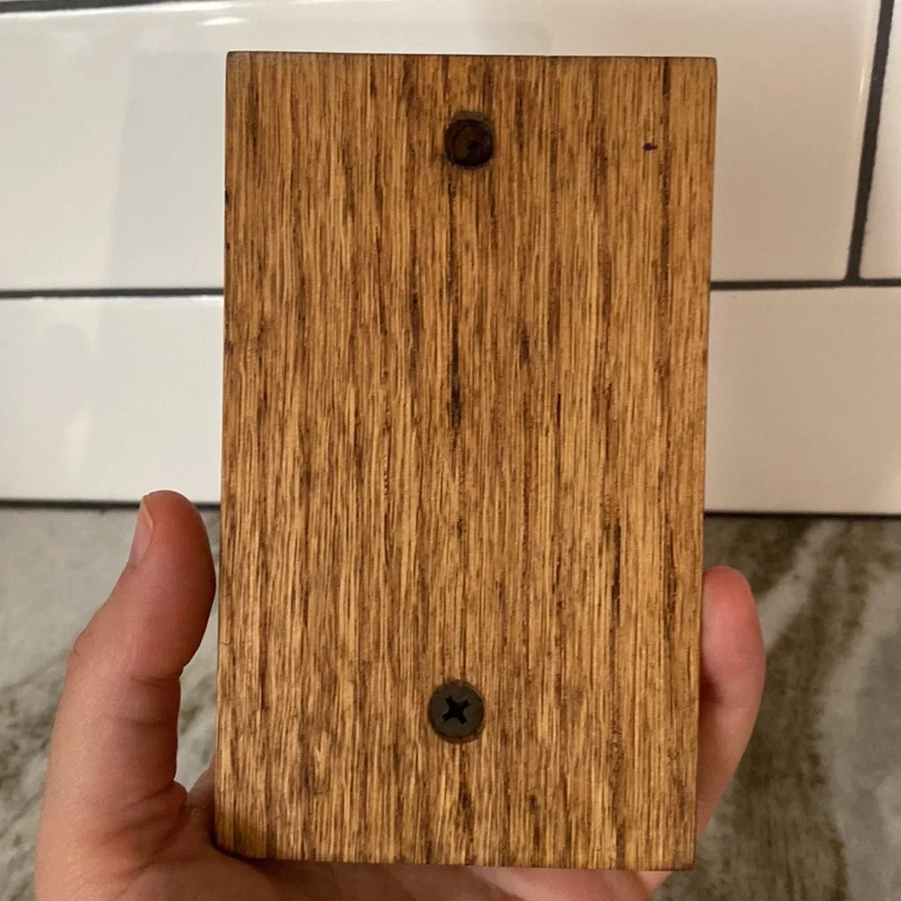 Vintage MCM wood wall candle holder sconce. Mini. Cottagecore, farmhouse rustic